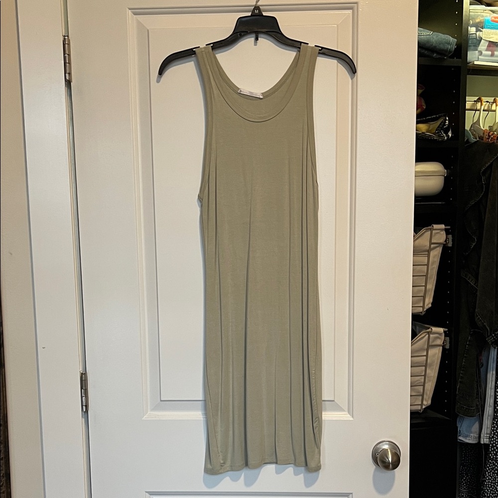 Sage bodycon dress
